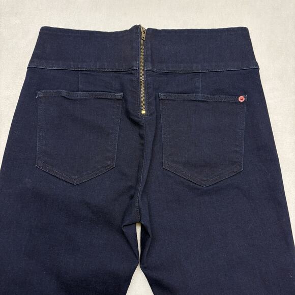 Spanx Signature Waist Slim Boot Dark Wash High Rise Jeans Size 28 - Picture 4 of 14